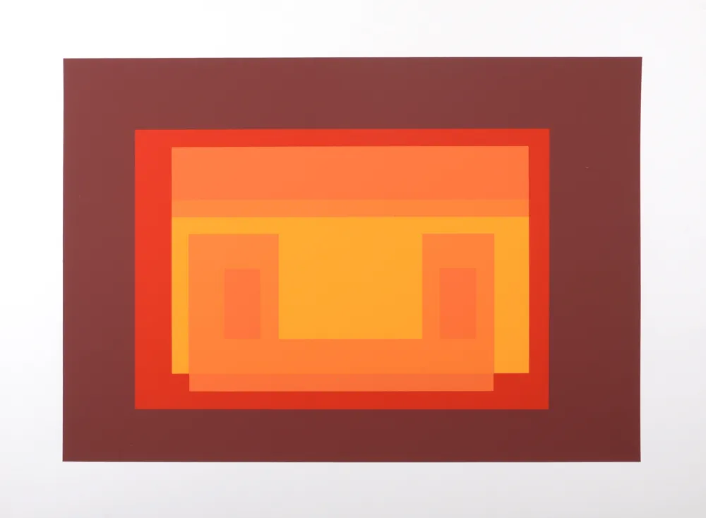 Serigrafía Albers - Formulation Articulation #F, 1972