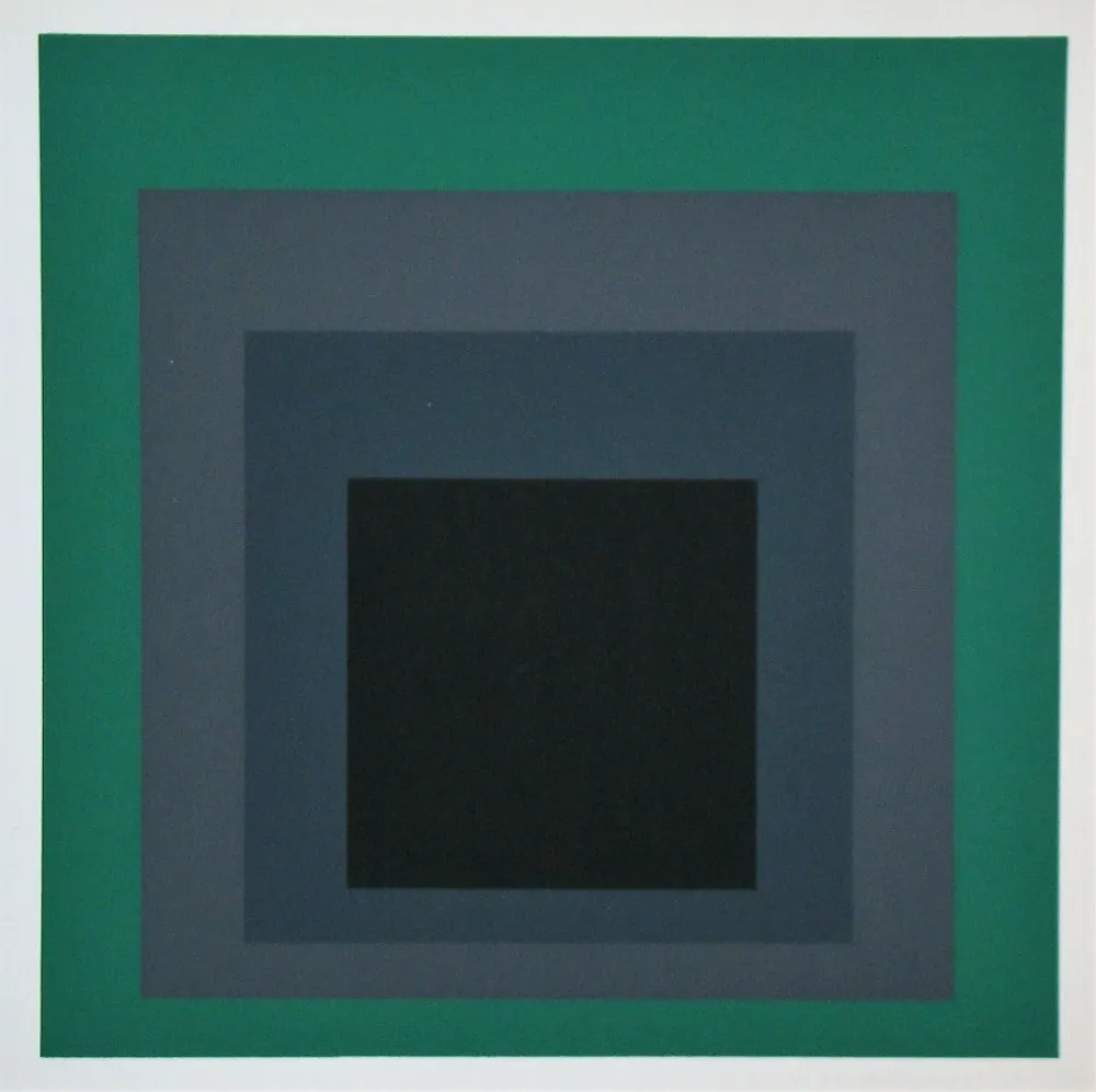 Serigrafía Albers - Grisaille and Patina, 1965