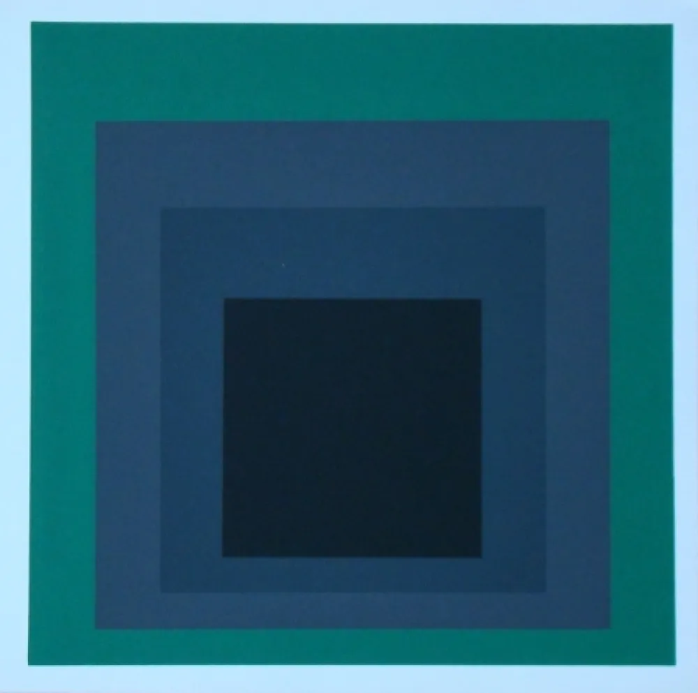 Serigrafía Albers - Homage to the Square - Grisaille and Patina, 1965