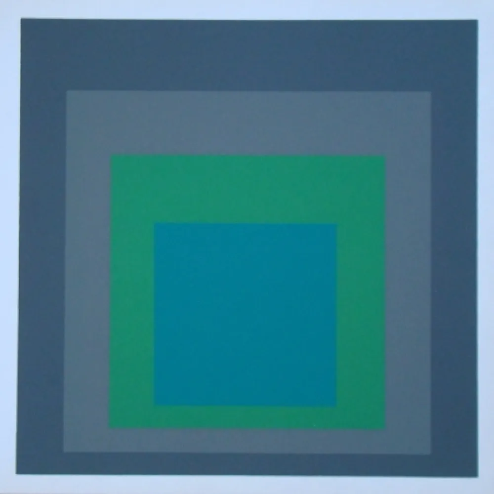 Serigrafía Albers - Homage to the Square - Renewed Hope, 1962