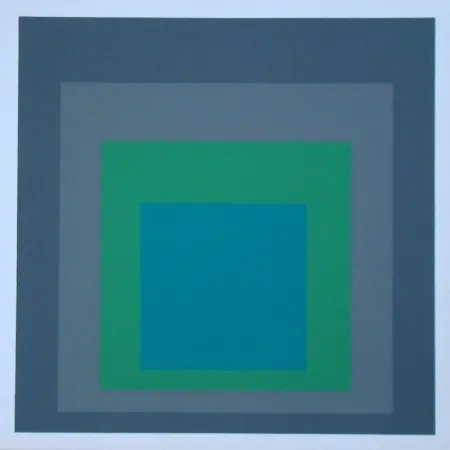 Serigrafía Albers - Homage to the Square - Renewed Hope, 1962