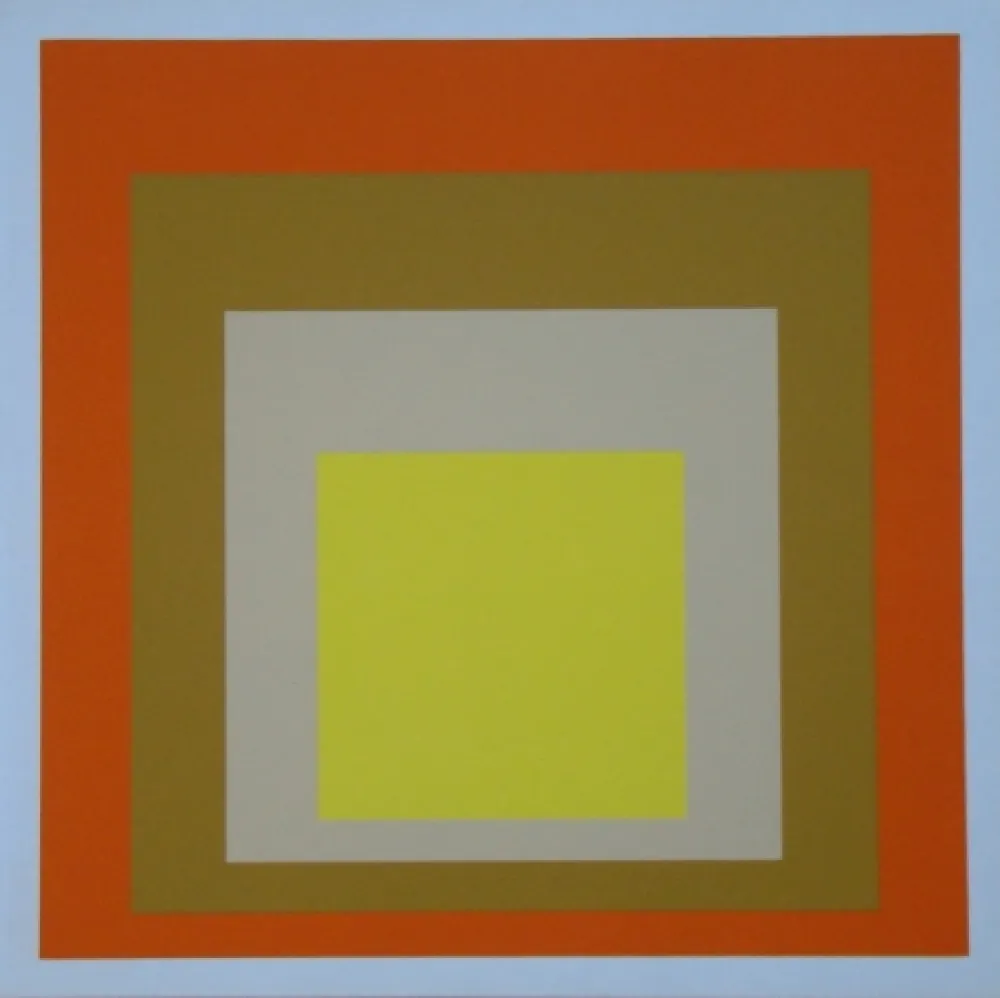 Serigrafía Albers - Homage to the Square - Yes Sir, 1955