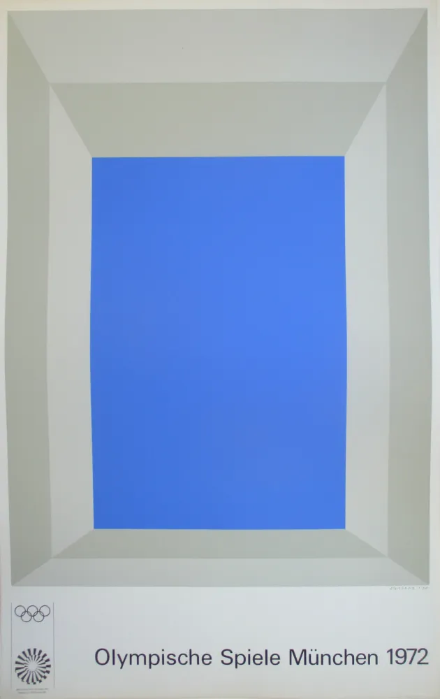 Serigrafía Albers - OL 1972 - original colour silkscreen