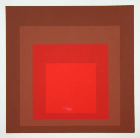 Serigrafía Albers - R-III a-4, 1968