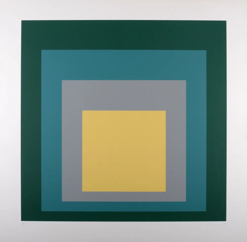 Serigrafía Albers - SP - VI, 1967 - Hand-signed