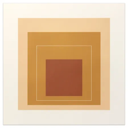 Litografía Albers - White Lines Square XVI