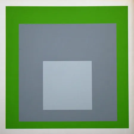 Serigrafía Albers - White Marker, 1964