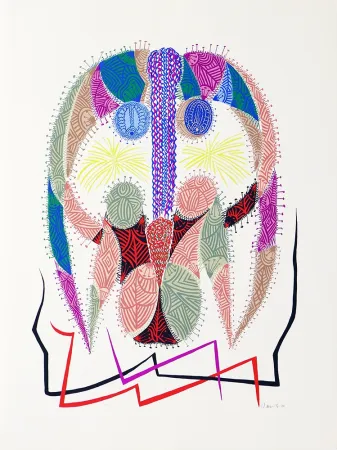 Serigrafía Alberti - Amor de día, Amor de noche, una flor no siempre da flores IV