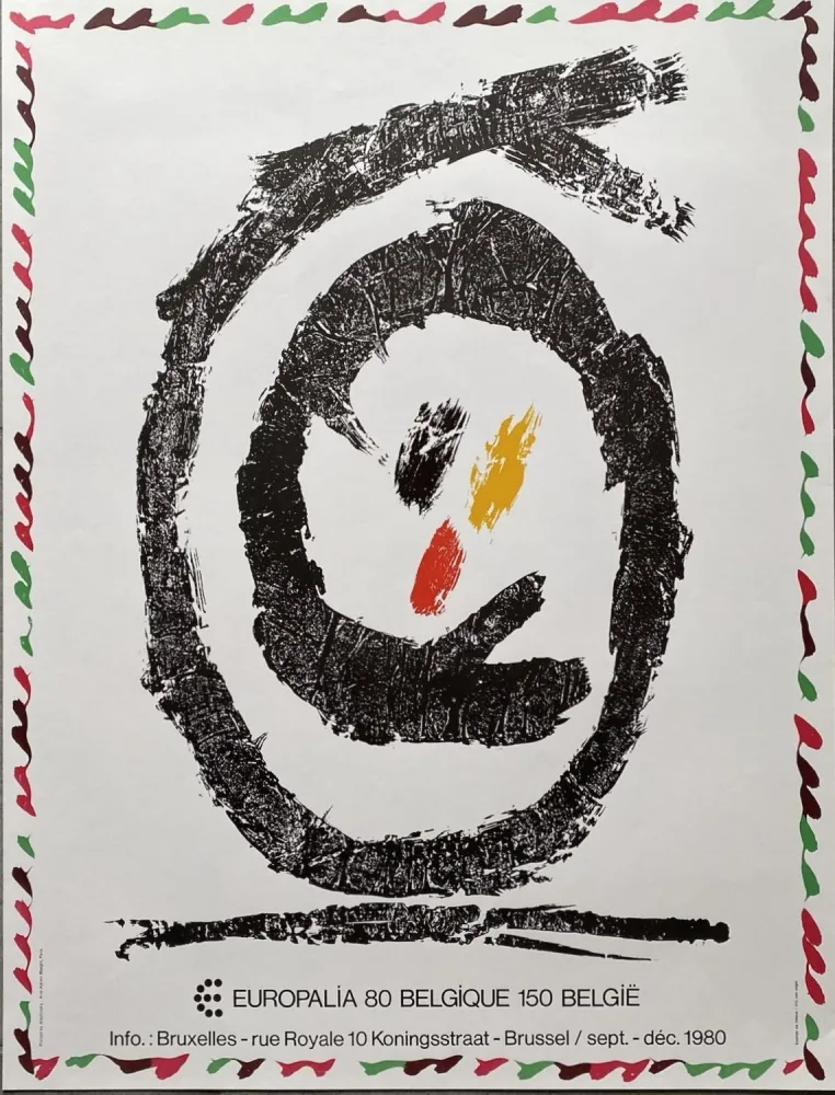 Cartel Alechinsky - 150th anniversary of Belgian independence