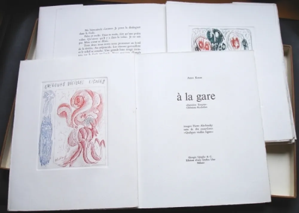 Libro Ilustrado Alechinsky - A la gare