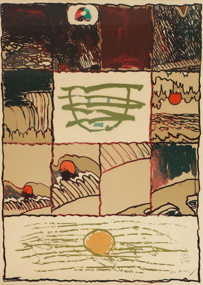 Litografía Alechinsky - A l'imprimerie