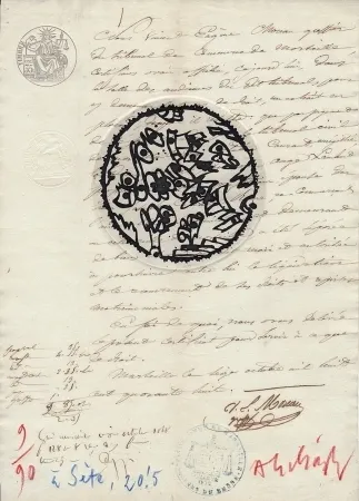 Grabado Alechinsky - A Sète