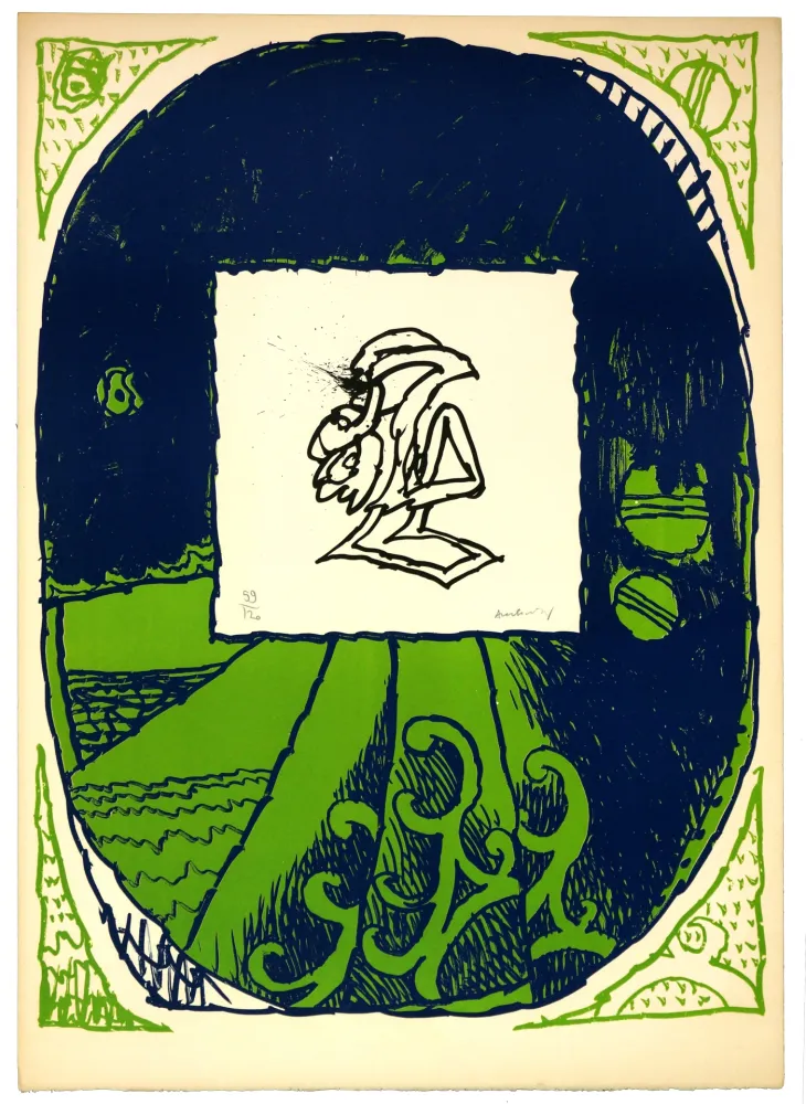 Litografía Alechinsky - Aalborg