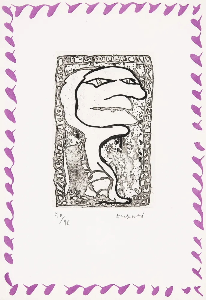 Aguafuerte Alechinsky - Abécédaire 'Monument tobacco' 02