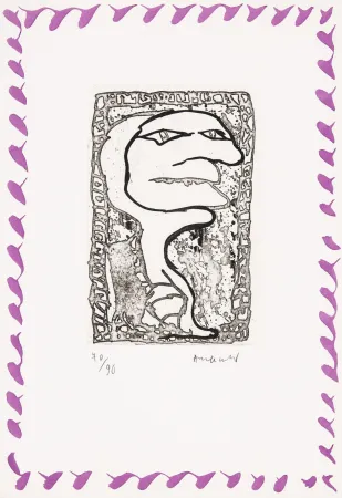 Aguafuerte Alechinsky - Abécédaire 'Monument tobacco' 02