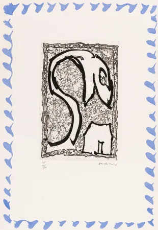 Aguafuerte Alechinsky - Abécédaire 'Monument tobacco' 03