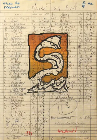 Grabado Alechinsky - Adieu les Pleiades