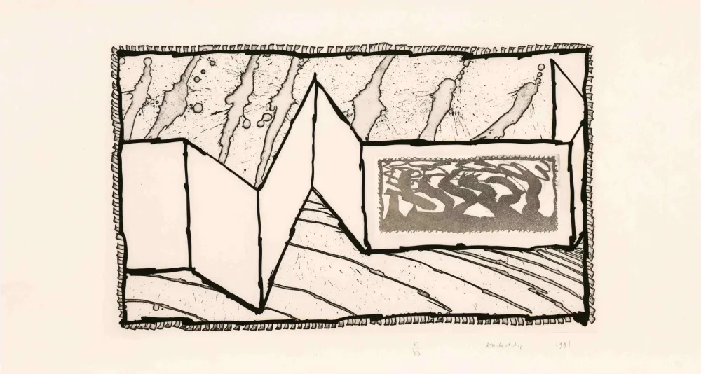 Aguafuerte Alechinsky - Allusion aux excitants III 