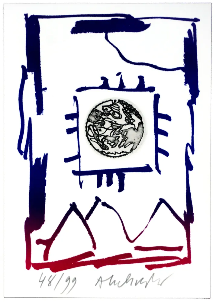 Grabado Alechinsky - André Breton/Pierre Alechinsky