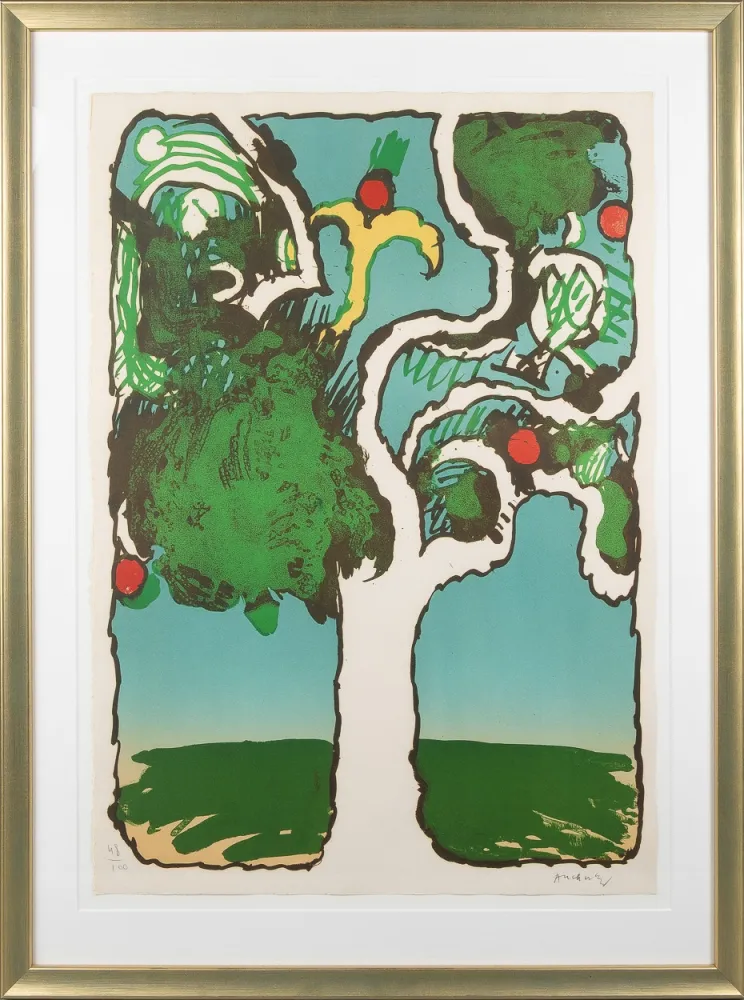 Litografía Alechinsky - Arbre allumé