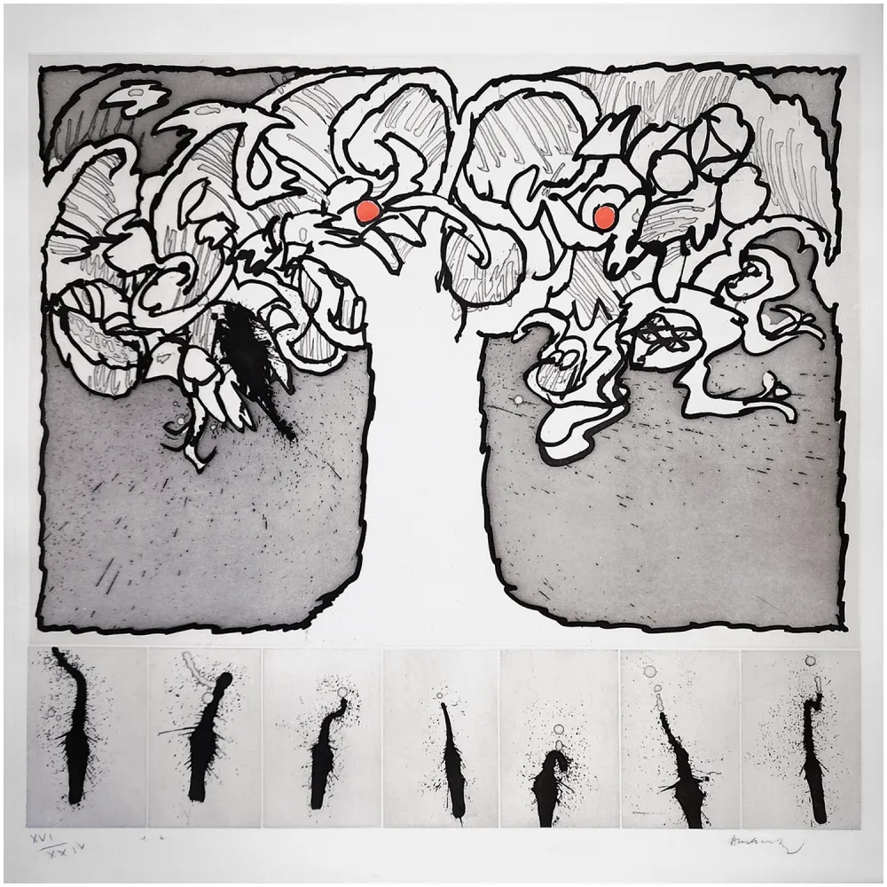 Aguafuerte Y Aguatinta Alechinsky - Arbre de vie