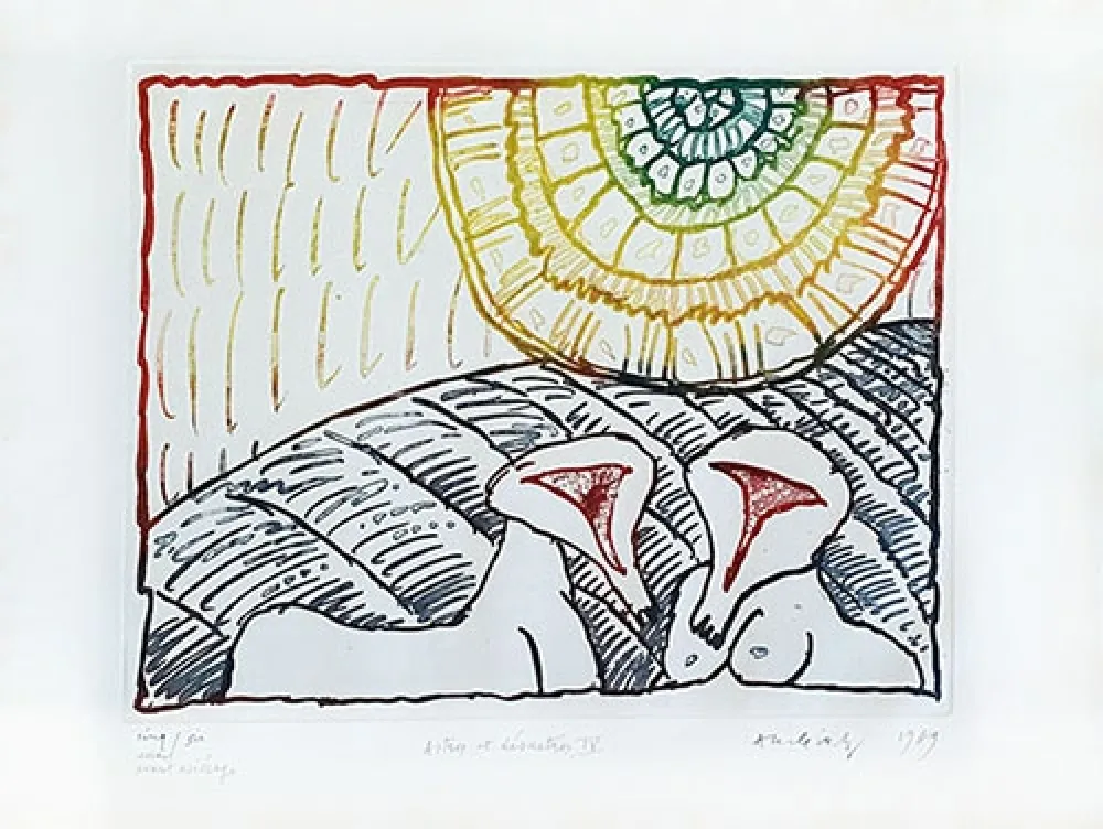 Grabado Alechinsky - Astre et désastre