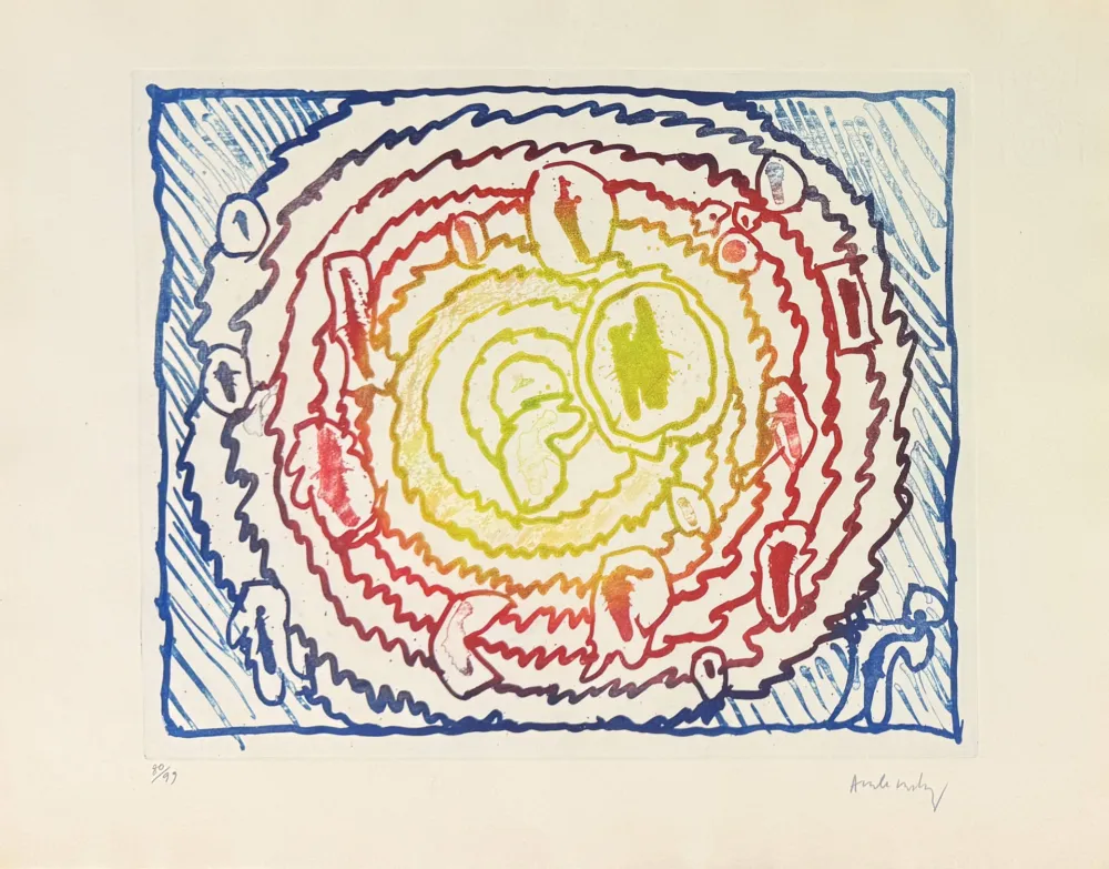 Aguafuerte Alechinsky - Astres et désastres