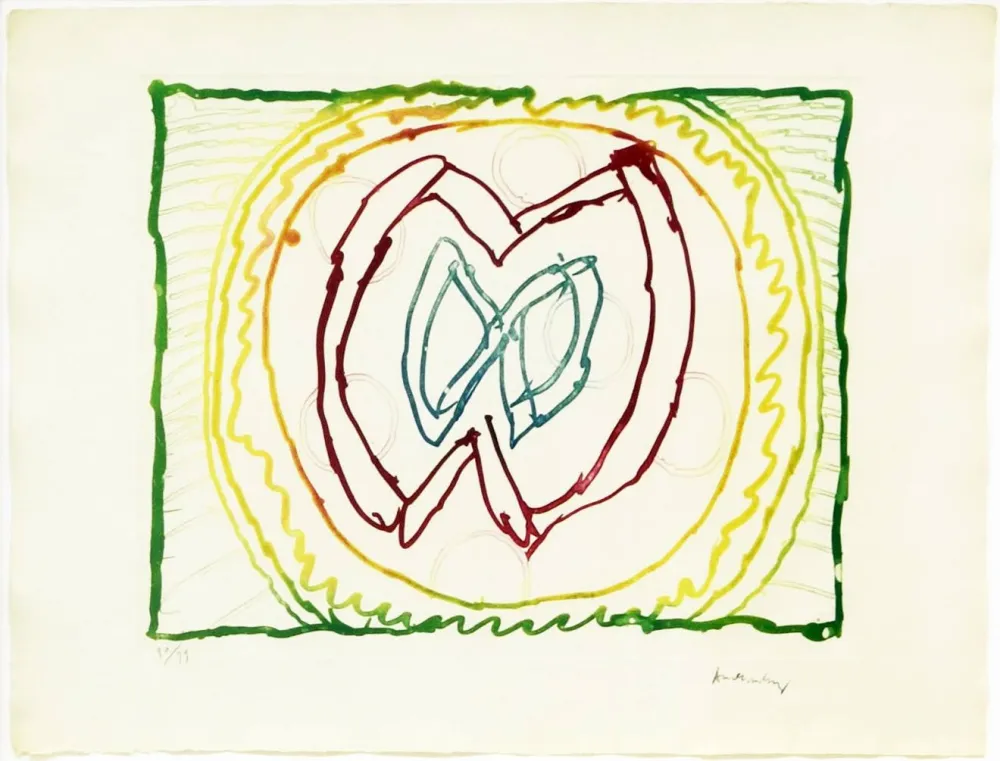 Aguafuerte Alechinsky - Astres et désastres