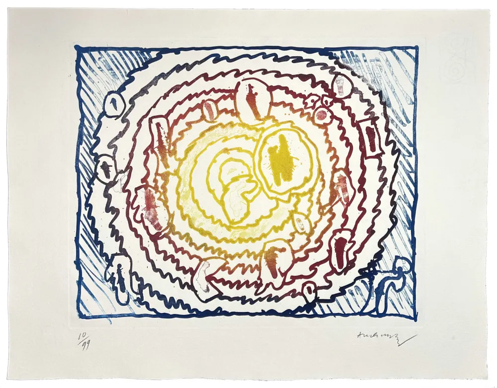 Grabado Alechinsky - Astres et désastres I