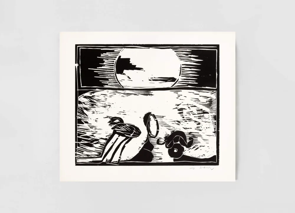 Grabado En Madera Alechinsky - Au fil du bois VI