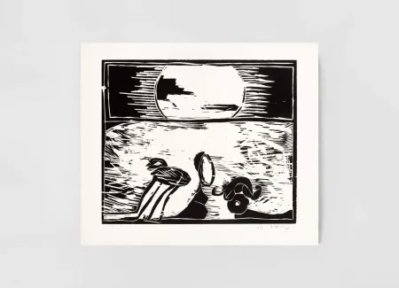 Grabado En Madera Alechinsky - Au fil du bois VI