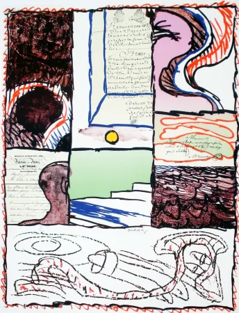 Litografía Alechinsky - Avant 1981 