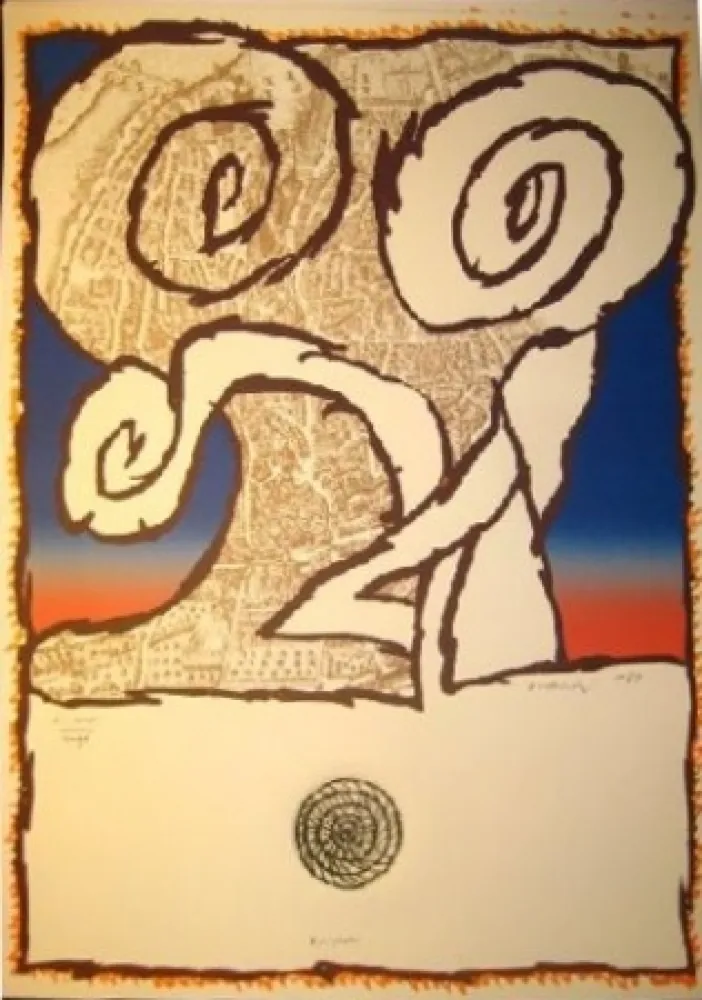 Aguafuerte Alechinsky - Avignon