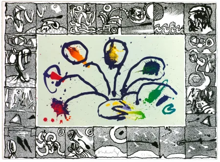 Litografía Alechinsky - Bâbord