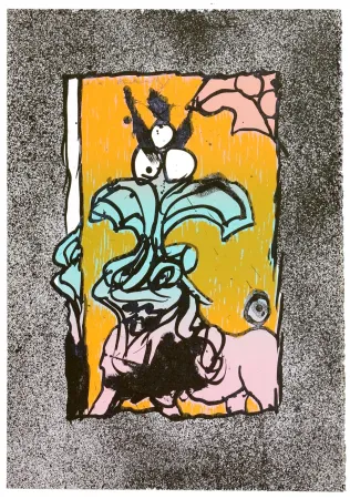 Litografía Alechinsky - Boeuf gros sel