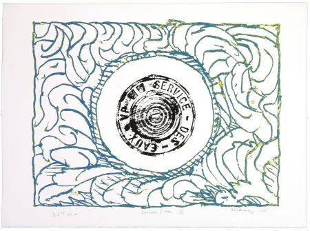 Litografía Alechinsky - Bouche d'eau III