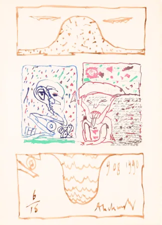 Aguatinta Alechinsky - Braille