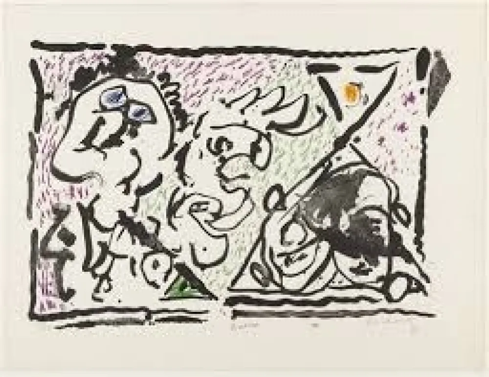 Litografía Alechinsky - Buvard, 1964