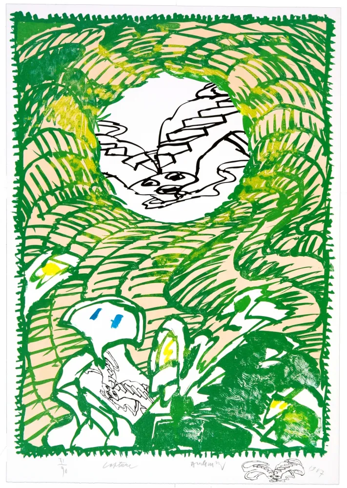 Litografía Alechinsky - Capture