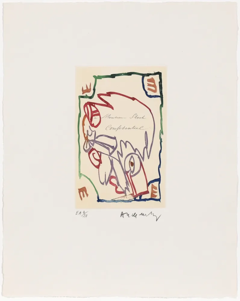 Aguafuerte Alechinsky - Carta Canta 04