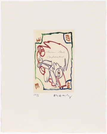 Aguafuerte Alechinsky - Carta Canta 04