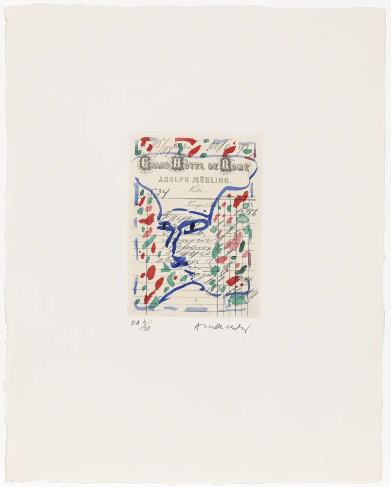 Aguafuerte Alechinsky - Carta Canta 10