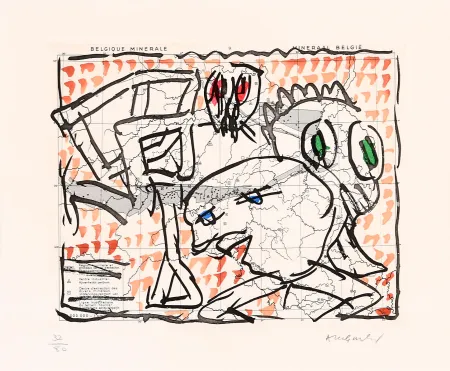 Aguafuerte Alechinsky - Cartes muettes 01