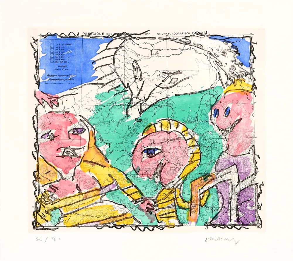 Aguafuerte Alechinsky - Cartes muettes 02