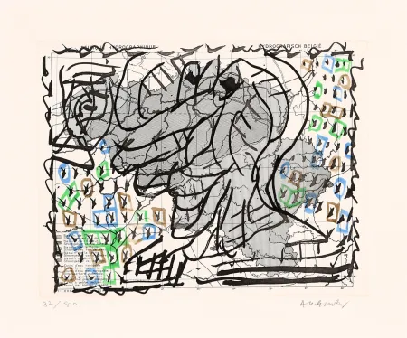 Aguafuerte Alechinsky - Cartes muettes 03