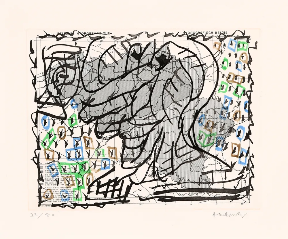 Aguafuerte Alechinsky - Cartes muettes 03