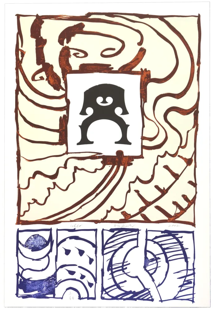 Litografía Alechinsky - Celo