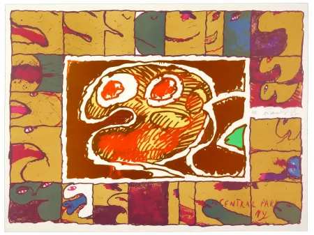 Litografía Alechinsky - Central Park