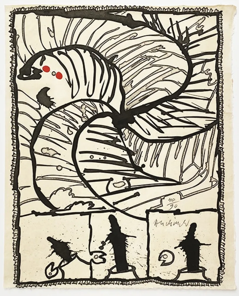 Grabado Alechinsky - Centrifuge