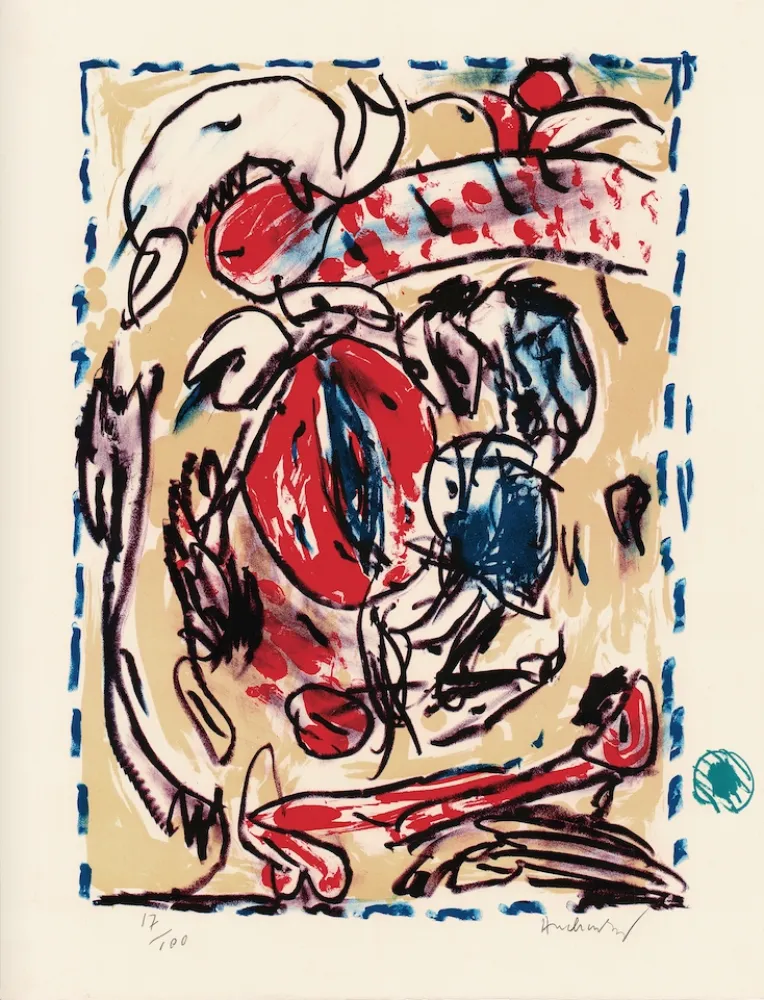 Litografía Alechinsky - Cerclitude